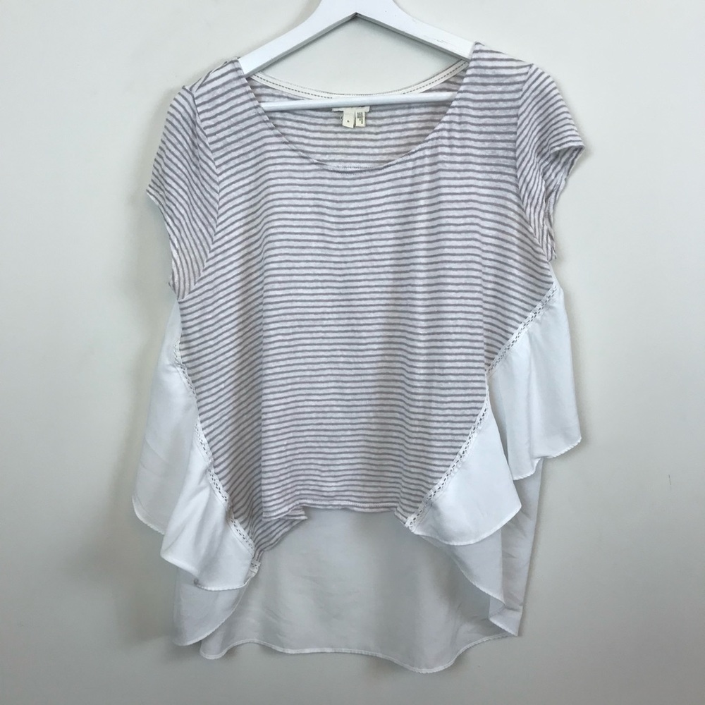 Anthropologie Meadow Rue Layered Short Sleeve Top